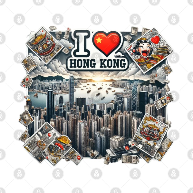 I Love Hong Kong by BukovskyART