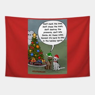 Dog Days of Christmas Tapestry