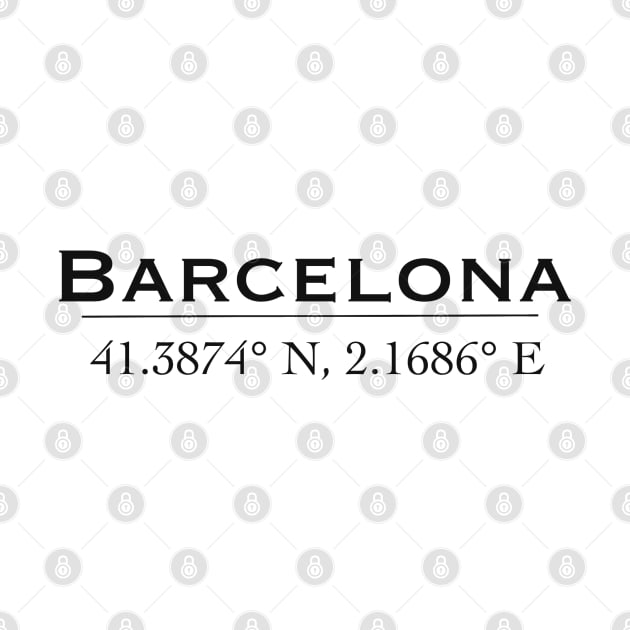 Barcelona coordinate by Holailustra