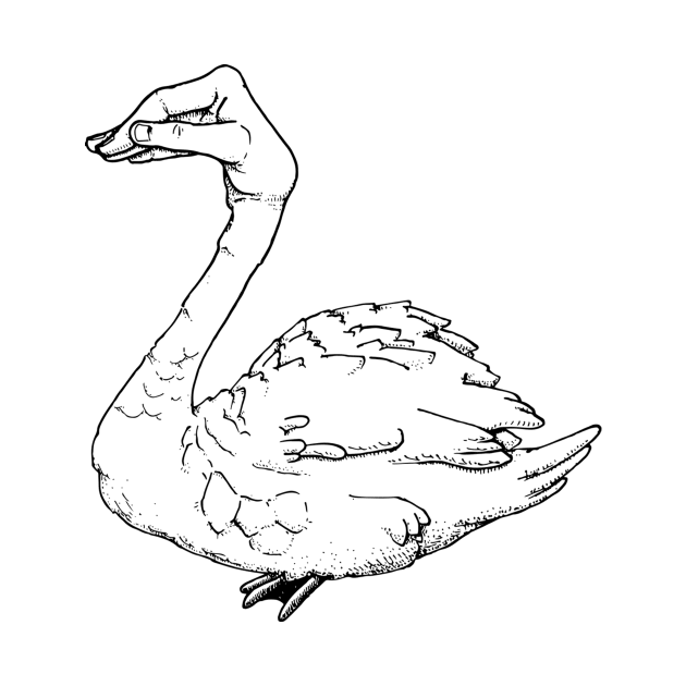 Hand Swan by Paper Wizard