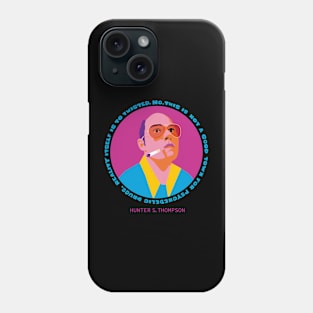 Raoul Duke Portrait - Trippy Quote Edition - Fear and loathing in Las Vegas Phone Case