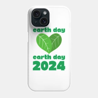 green  earth day gift 2024 april 22 Phone Case