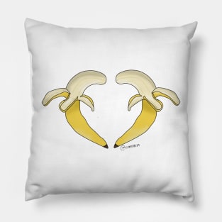 Banana Heart Pillow