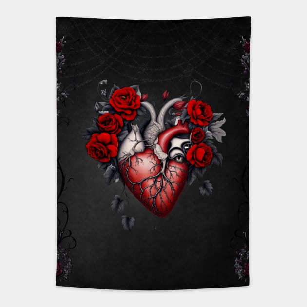 Wonderful gothic Victorian heart Tapestry by Nicky2342