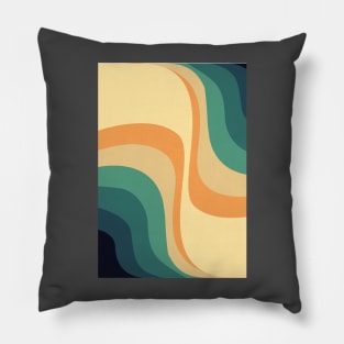 Retro waves Pillow