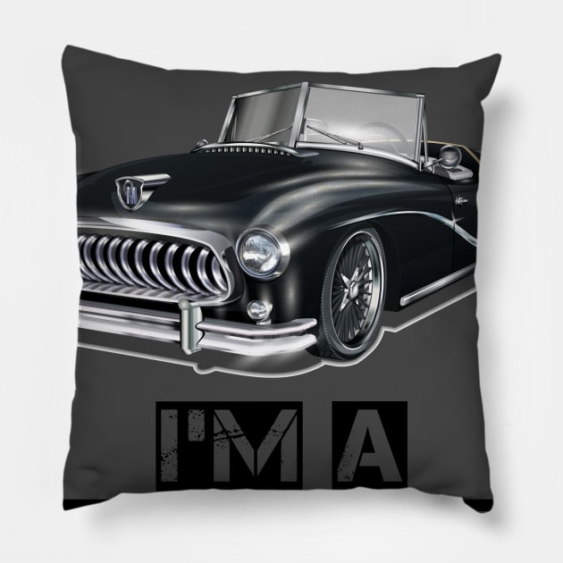 i am not old i am classic Pillow by houssem