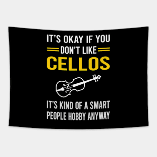 Smart People Hobby Cello Cellist Tapestry
