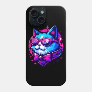 Trendy Kawaii Cosmic Cat in Stars Phone Case