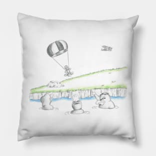 Flight of the Platypus Pillow