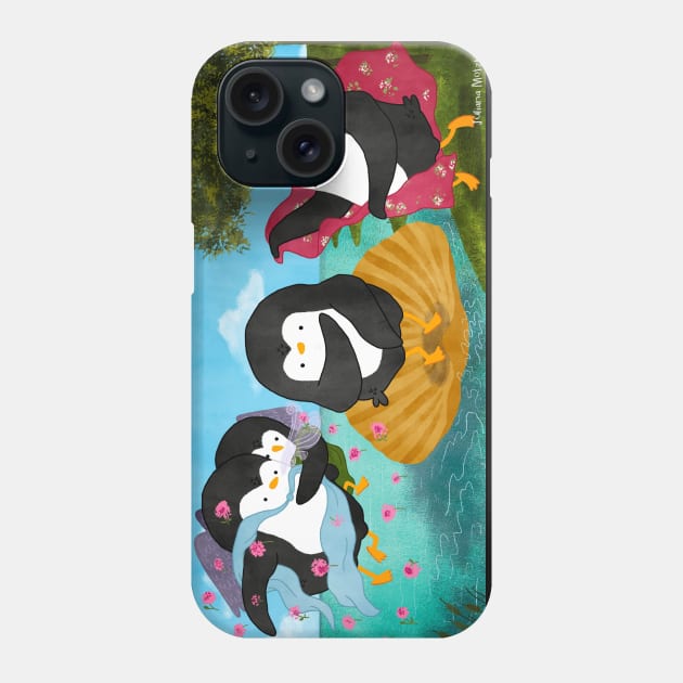 The Birth of Venus Penguin Phone Case by thepenguinsfamily
