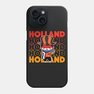 Holland Football Fan // Netherlands Soccer Supporter Kawaii Cute Fan Phone Case