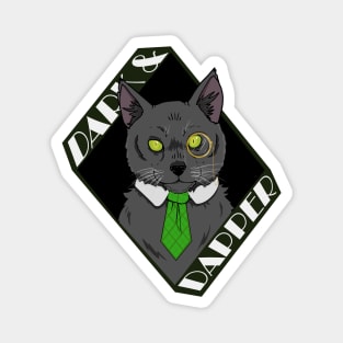 Dark and Dapper cat Magnet