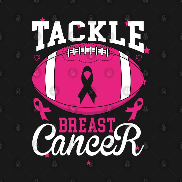 Tackle Breast Cancer Awareness Football Pink Ribbon Women by Flowes