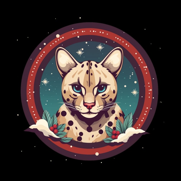 Ocelot in Ornament, Love Cats by dukito