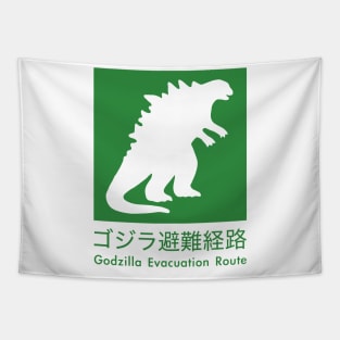 Godzilla Evacuation Route Tapestry