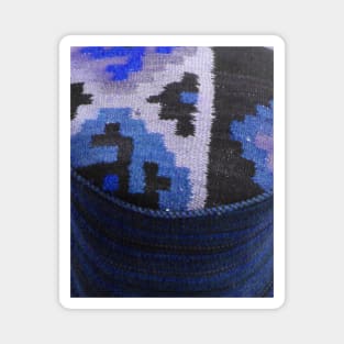 blue rug photo, abstract art, antique rug pattern, minimal art, modern art, carpet texture, For custom orders please DM me. Magnet