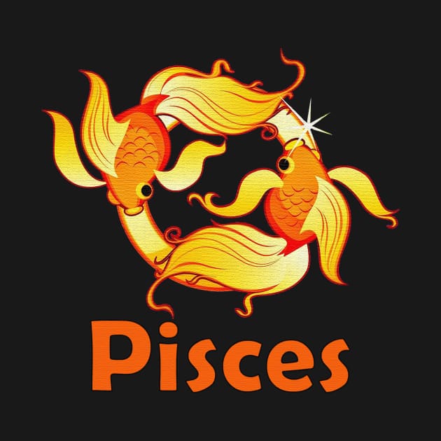 Pisces zodiac sign by tonkashirts