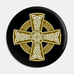 Celtic High Cross Decorative Knotwork 3 Pin