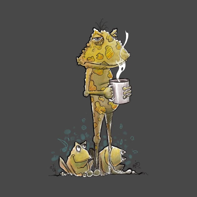 Tired Frog by Jason's Doodles