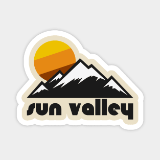 Retro Sun Valley ))(( Tourist Souvenir Travel Design Magnet