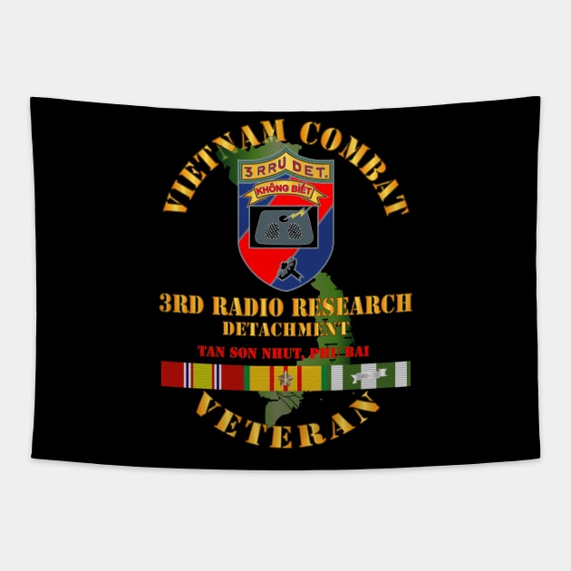 Vietnam Combat Vet - 3rd Radio Research Unit (RRU)  w VN SVC Tapestry by twix123844