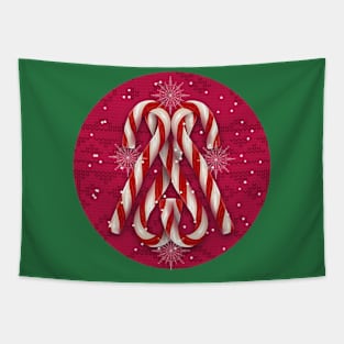 Candy Canes Tapestry