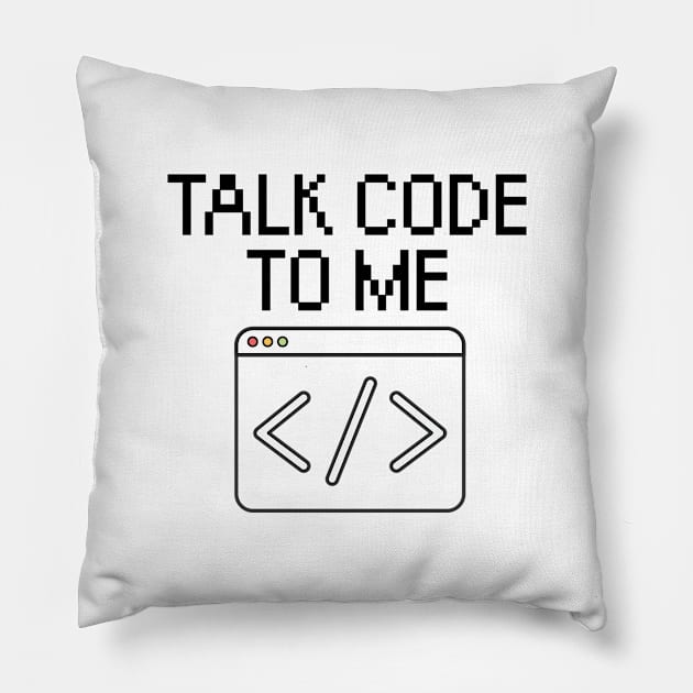 Talk code to me Pillow by maxcode