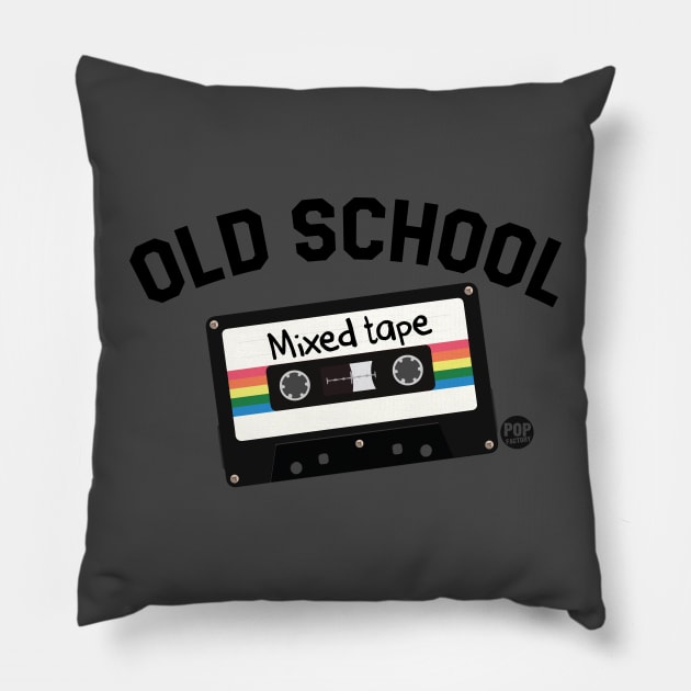 OLD SCHOOL Pillow by toddgoldmanart