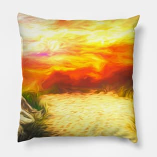 Bright Sunset Pillow