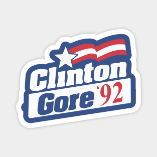 Clinton Gore 1992 Vintage Presidential Campaign Button Magnet