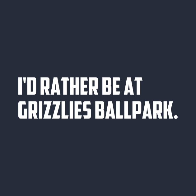 Grizzlies Ballpark by Arch City Tees