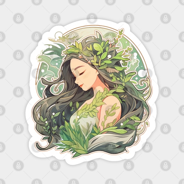 Goddess of Nature Magnet by DarkSideRunners