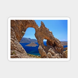 Natural Rocky Arch - Kalymnos island Magnet