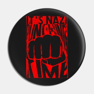 Nazi Punching Time - Red Pin