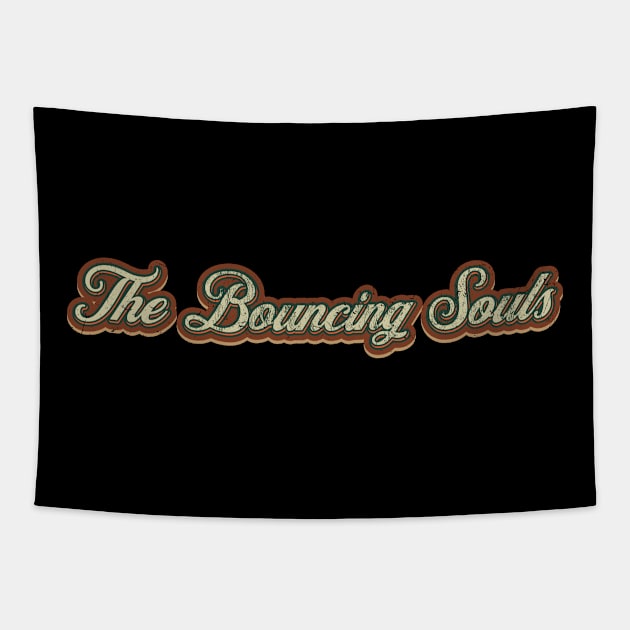 The Bouncing Souls Vintage Text Tapestry by Skeletownn