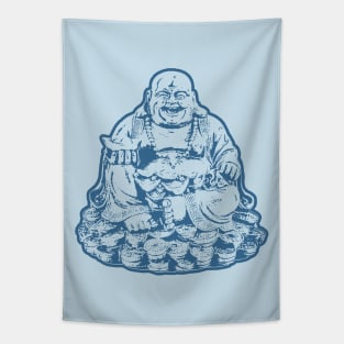 Buddhist Art Navy Color Tapestry