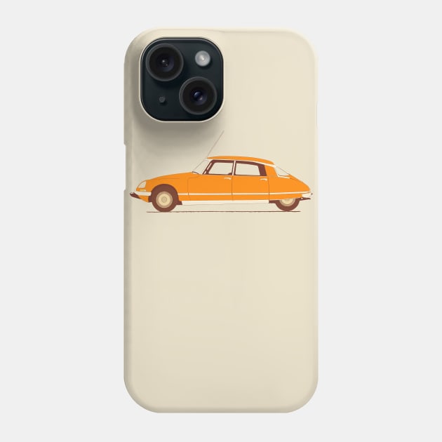 Orange Ride of the Retro Future Phone Case by DevilOlive