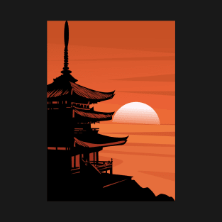 Sunset in japan T-Shirt