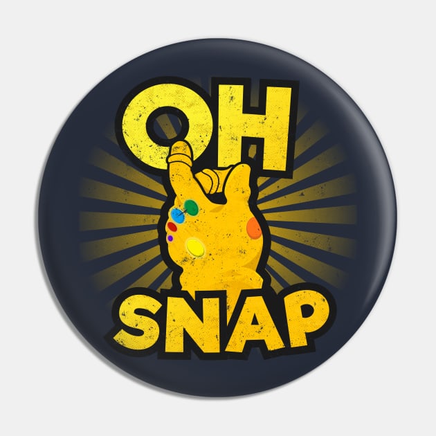 Oh Snap! - Distressed Pin by duckandbear