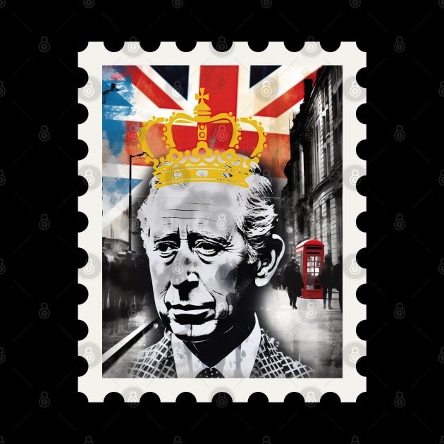 King Charles III - Stamp Design by theprintculturecollective