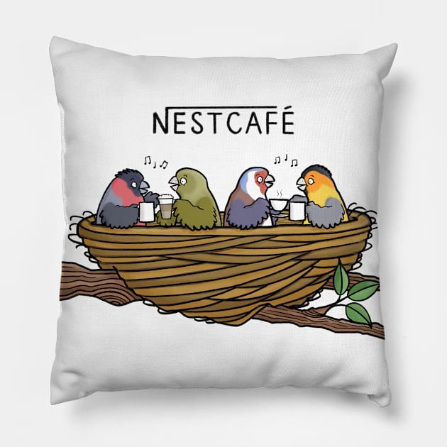 Nestcafe Pillow by CarlBatterbee