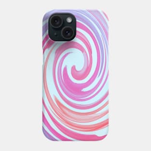 Watercolor rainbow whirl Pattern watercolour painting Phone Case