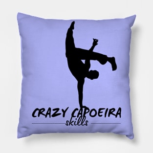 Capoeira brazilian sport silhouette Pillow