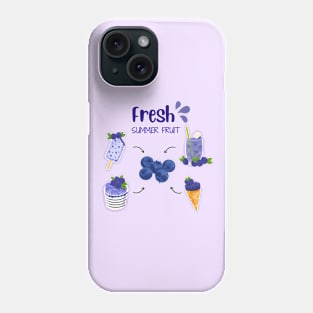 Blueberry Fresh Summer Fruit Phone Case