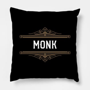 Monk Character Class Roleplaying Addict - Tabletop RPG Vault Pillow