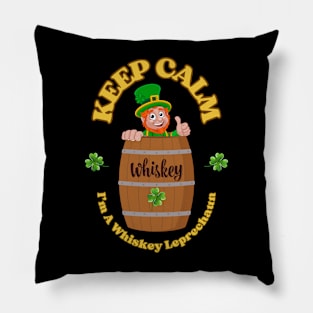 Keep Calm, I'm a Whiskey Leprechaun St. Patrick's Day Pillow