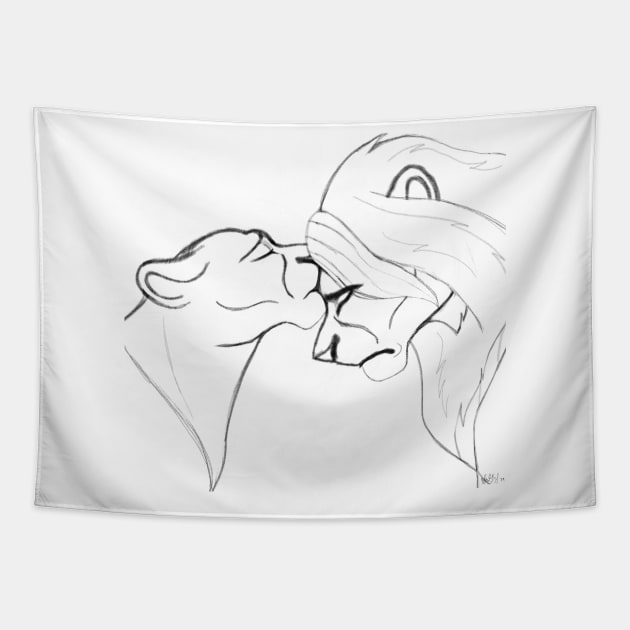 The Kiss Tapestry by StarGazerSeven