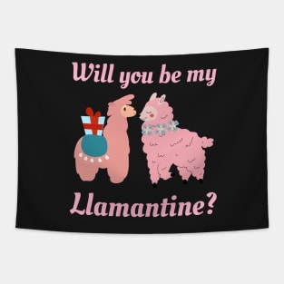 Will You Be My Llamentine Tapestry