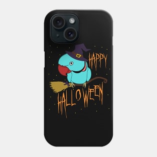 happy halloween - blue indian ringneck doodle Phone Case