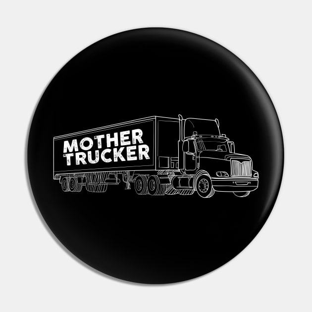 Mother Trucker Pin by zellaarts